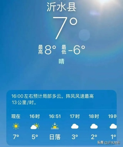 沂水天气预报，读懂小城天空的密语